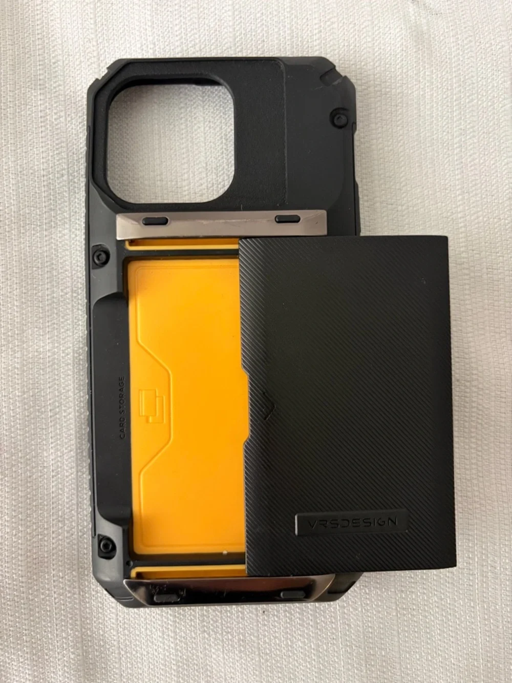 VRS Design Damda Glide Case Black Card Holder iPhone 15 Plus(F139),